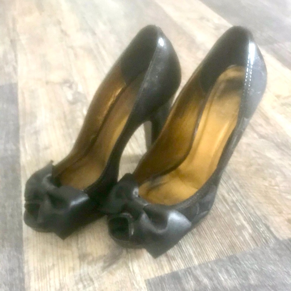Coach black heels
